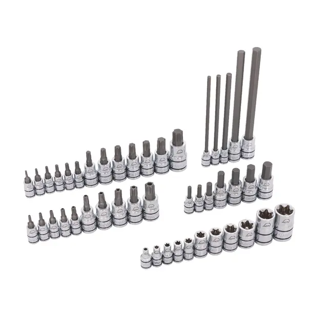 46 PIECE 1/4", 3/8", AND 1/2" DRIVE ADV MASTER HEX AND TORX® BIT SOCKET SET