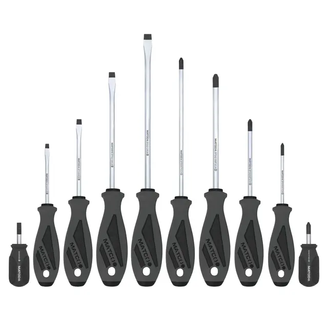 10 PIECE TOP TORQUE II™ SCREWDRIVER SET - SHADOW GRAY