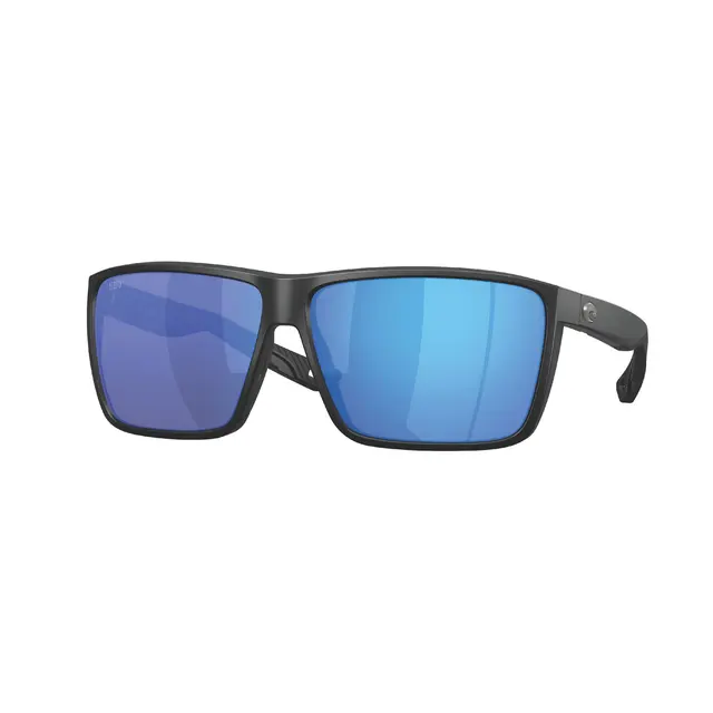 COSTA RINCON II MATTE BLACK WITH BLUE MIRRORED POLARIZED LENSES