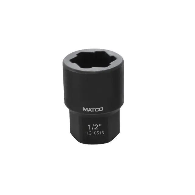 1/2" 3/8” DRIVE HEX GRIP IMPACT SOCKET