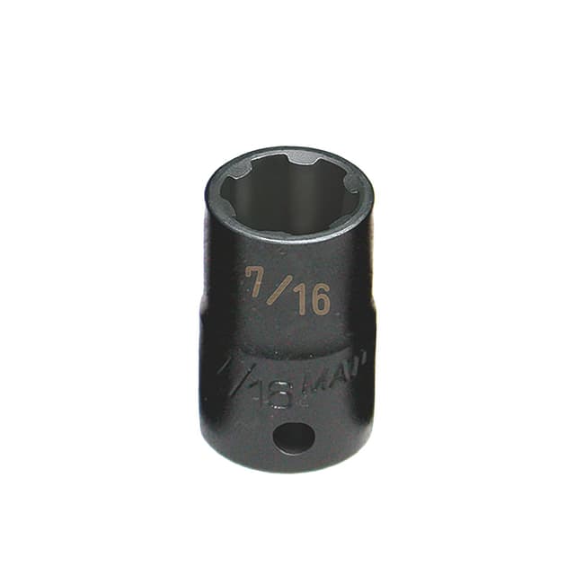3/8" DRIVE 7/16" SAE 6 POINT PRO NON-SLIP IMPACT SOCKET