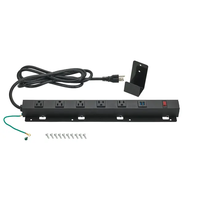 MULTIPLE POWER AND USB OUTLET STRIP