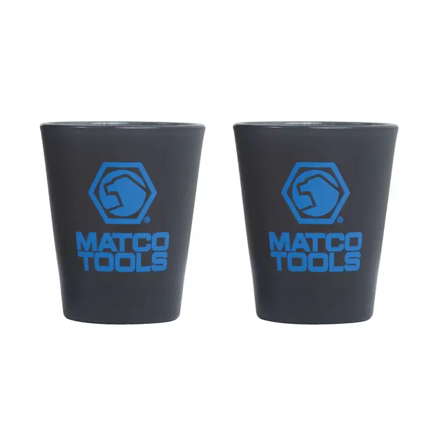SHOT GLASS SET, BLUE LOGO