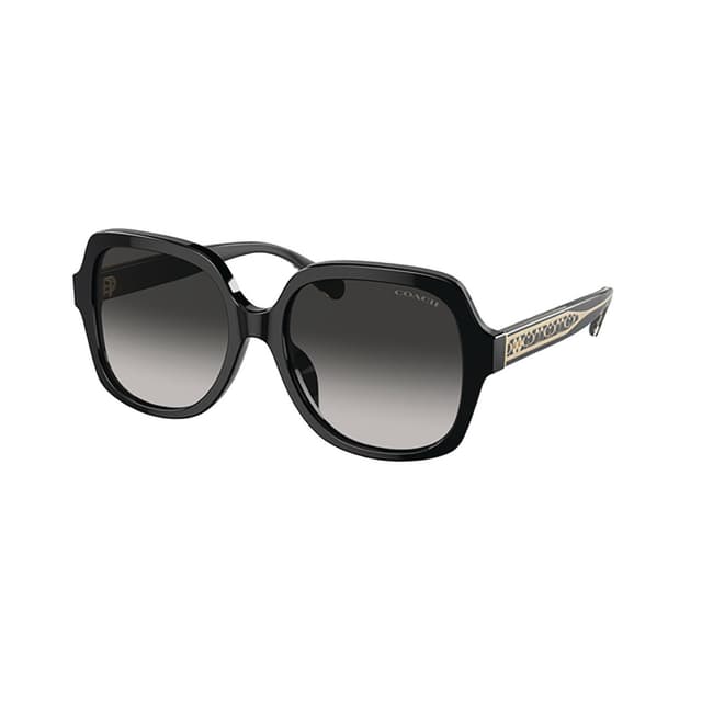 COACH CR614 BLACK WITH BLACK/GREY GRADIENT LENSES