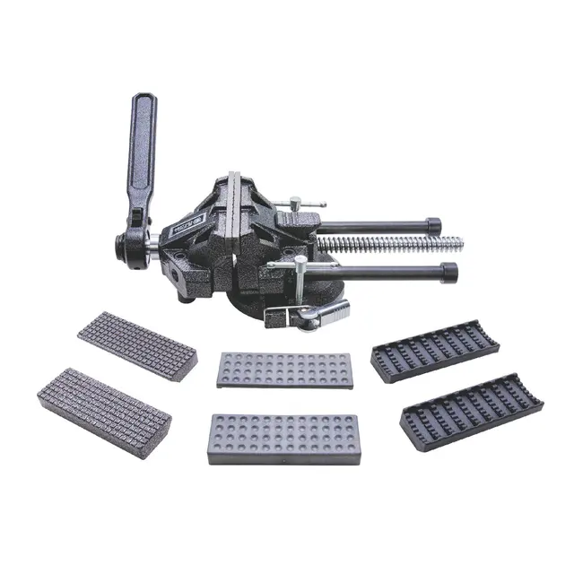 4"QUICK RELEASE LOW PROFILE BENCH VISE WITH SWIVEL MOUNT