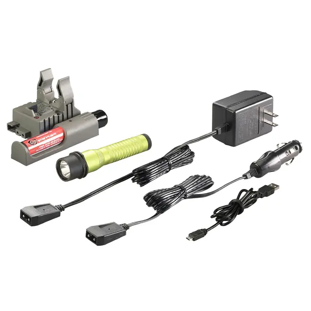 STREAMLIGHT STRION 375 LUMENS LED RECHARGEABLE FLASHLIGHT WITH PIGGYBACK CHARGER-LIME