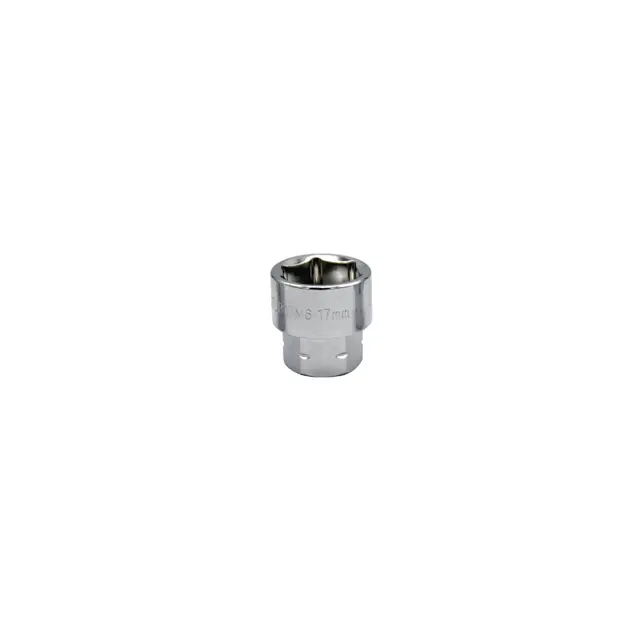 3/8" AND 17MM DUAL DRIVE 17MM 6 POINT LOW PROFILE SOCKET