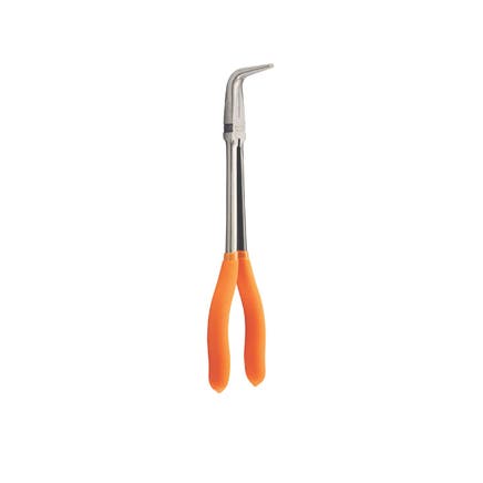 11" EXTRA LONG 90˚ NEEDLE NOSE PLIERS - ORANGE