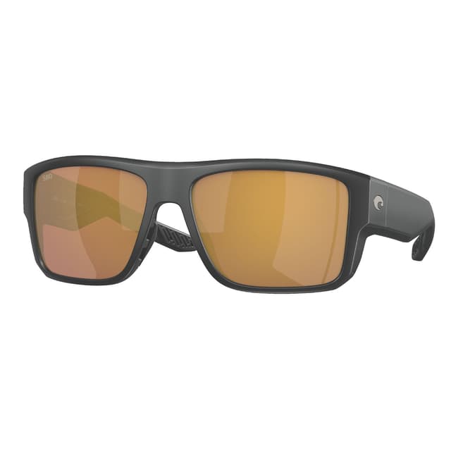 COSTA TAXMAN BLACK FRAME WITH GOLD MIRROR POLARIZED LENSES