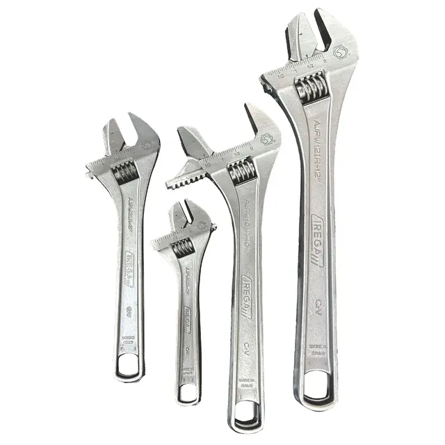 4 PIECE ADJUSTABLE/REVERSIBLE WRENCH SET