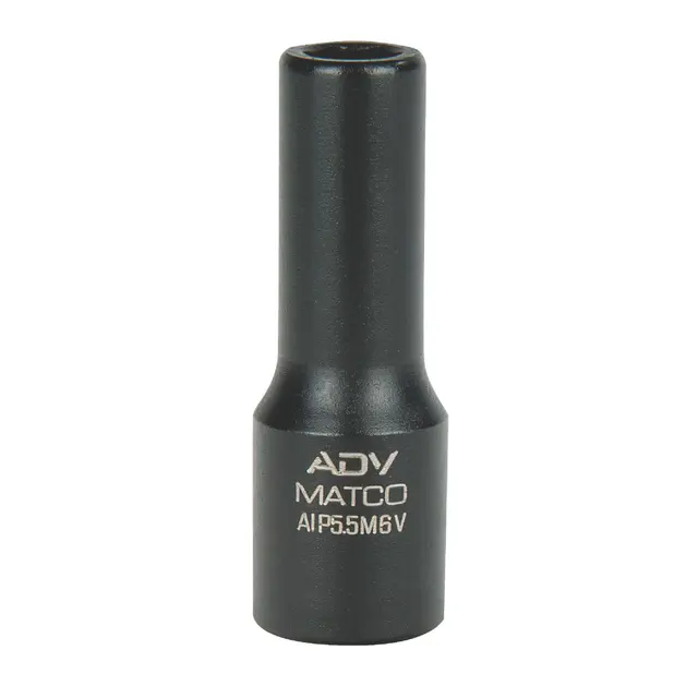 1/4" DRIVE 5.5MM METRIC 6 POINT MID-LENGTH IMPACT SOCKET