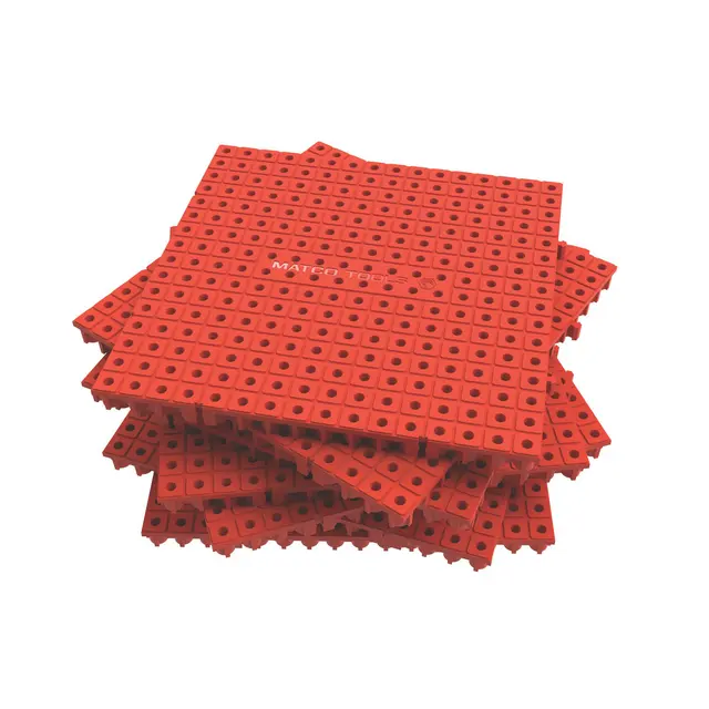 ORANGE MODULAR 6" X 6" ORGANIZATION BOARD 16 PIECE