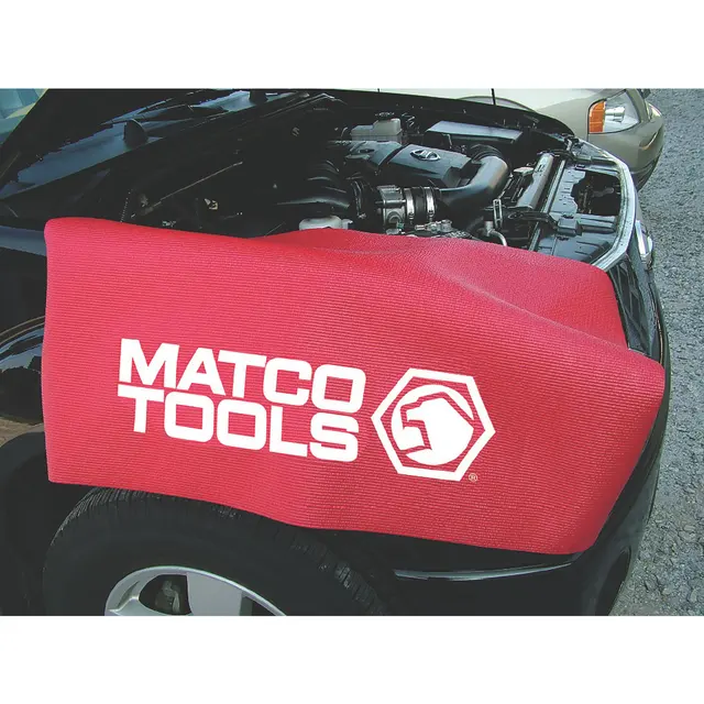 FENDER COVER - RED WITH WHITE LOGO