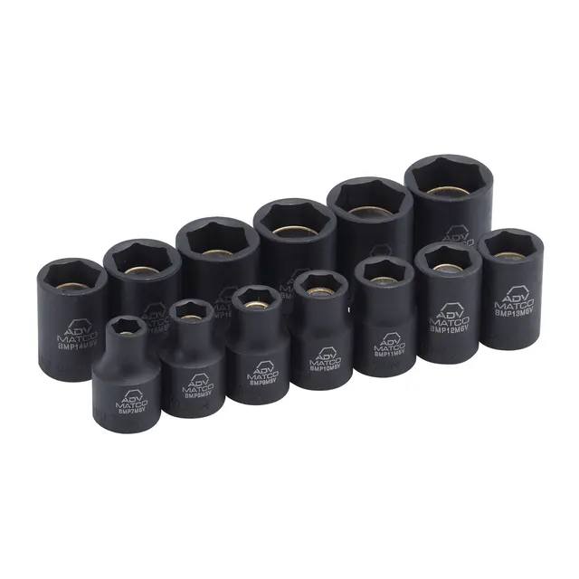 13 PIECE 3/8" DRIVE METRIC 6 POINT ADV MAGNETIC IMPACT SOCKET SET