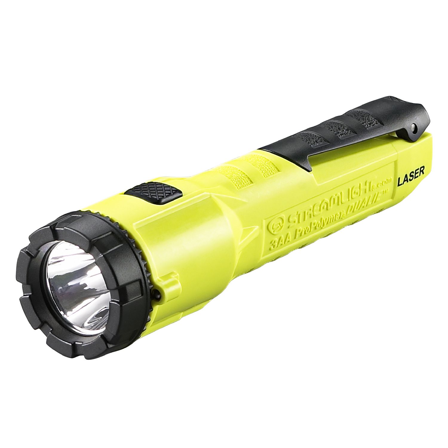 DUALIE® LED BATTERY POWERED FLASHLIGHT WITH LASER