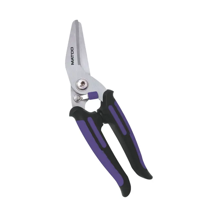 HEAVY-DUTY ANGLED SCISSORS - PURPLE