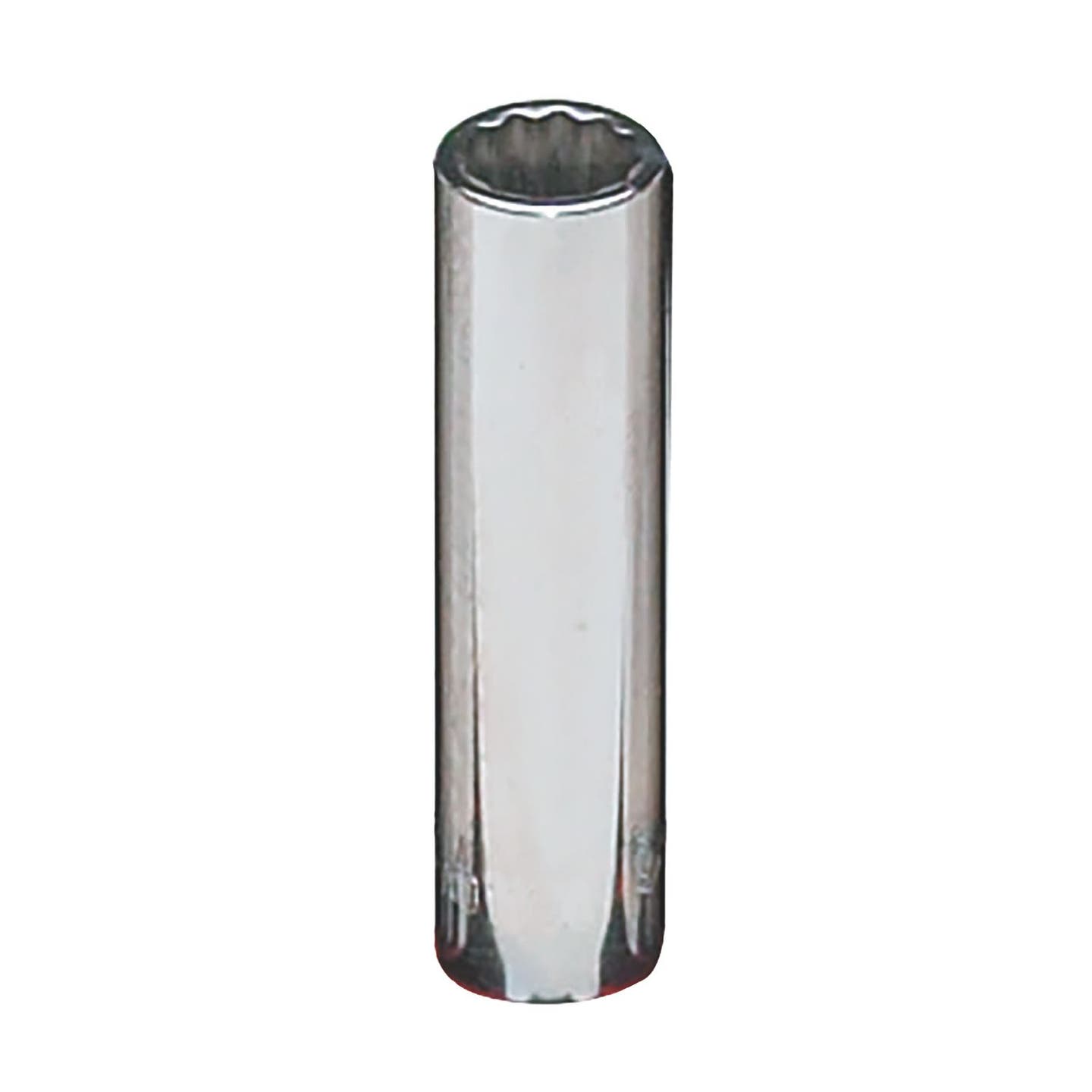 1/4" DRIVE 3/8" SAE 12 POINT DEEP CHROME SOCKET