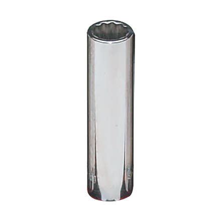 1/4" DRIVE 3/8" SAE 12 POINT DEEP CHROME SOCKET