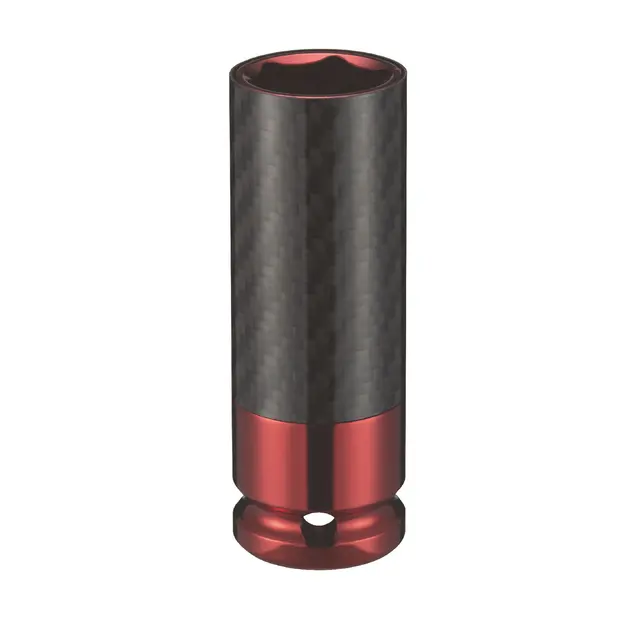 1/2" DRIVE 21MM METRIC 6 POINT THIN WALL SOCKET - RED