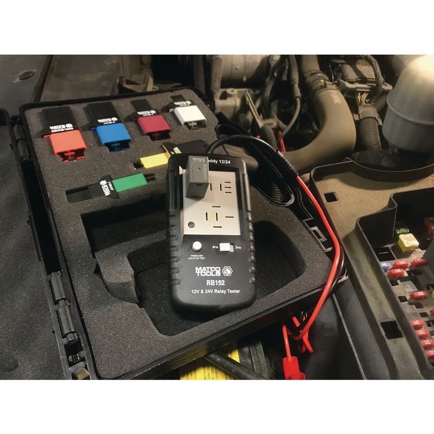 12/24V RELAY BUDDY PRO KIT WITH 6 TEST ADAPTERS RB193A Matco Tools