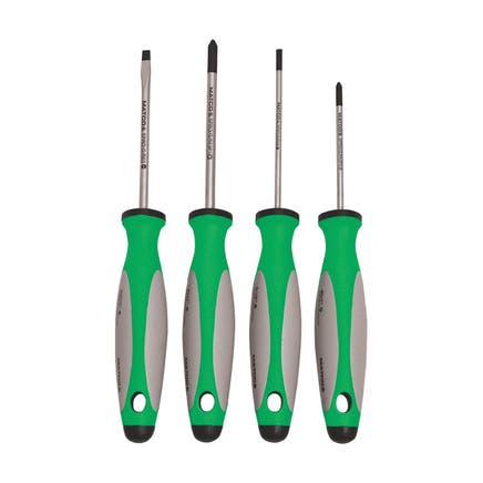 4 PIECE TOP TORQUE II™ PRECISION SCREWDRIVER SET - GREEN
