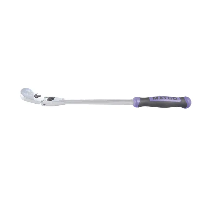 1/2" DRIVE 20-1/4" EIGHTY8 TOOTH LOCKING FLEX RATCHET WITH ERGO HANDLE - PURPLE
