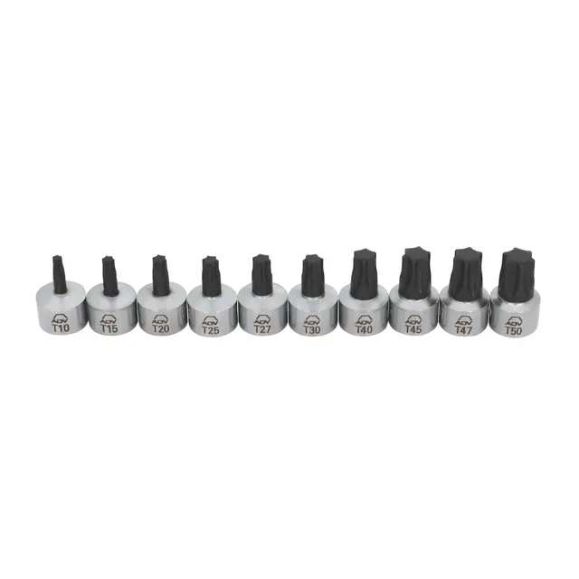 10 PIECE 1/4" DRIVE ADV EXTRA STUBBY TORX® BIT SOCKET SET
