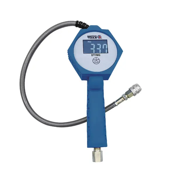RECHARGEABLE DIGITAL TIRE INFLATOR WITH QUICK CHUCK - BLUE