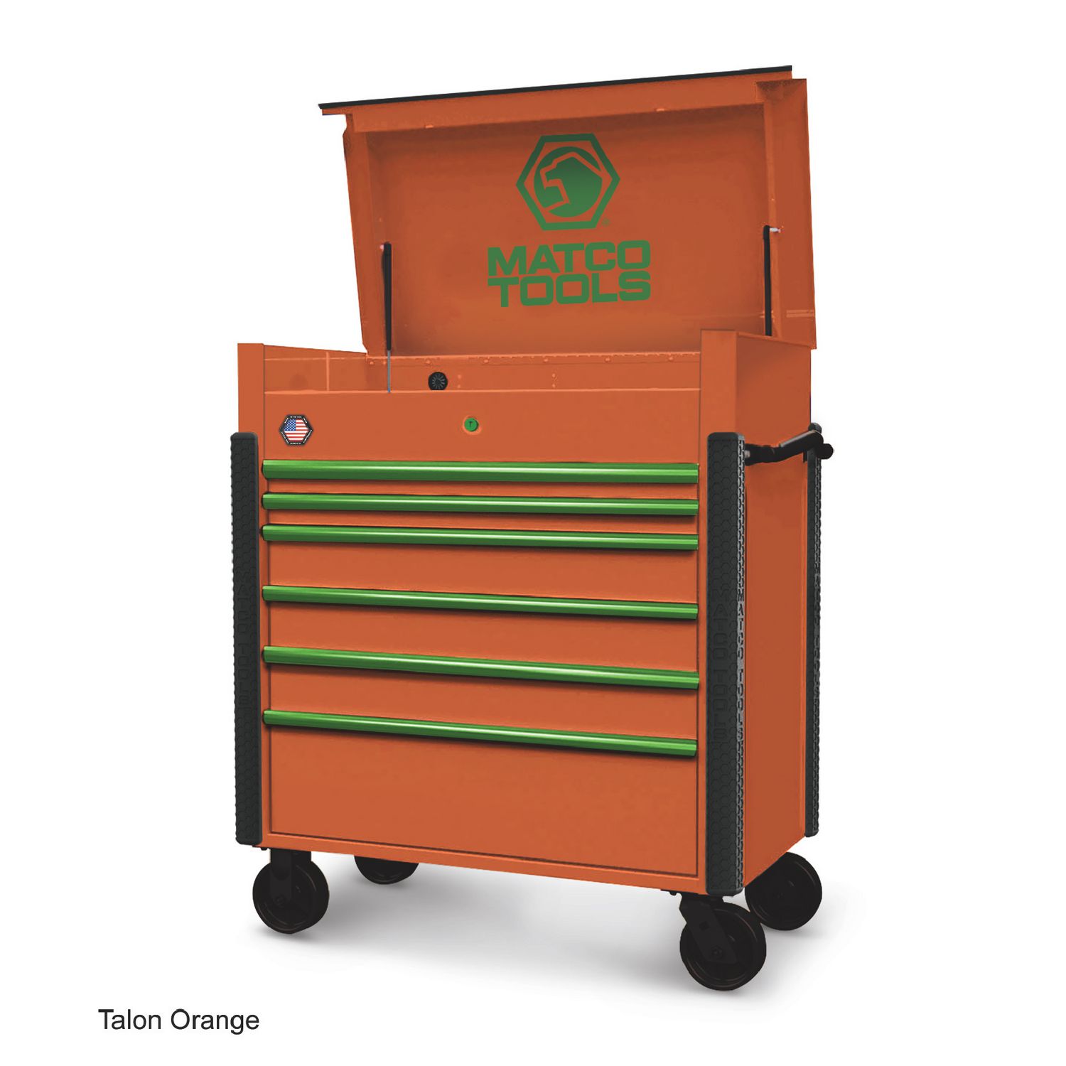 35” x 22” JSC453 ROLLING TOOL CART (TALON ORANGE/BLACK) JSC453-OOB