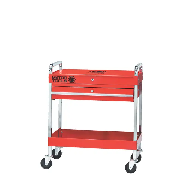 30” x 17” SP8230 SERVICE CART (RED/CHROME)