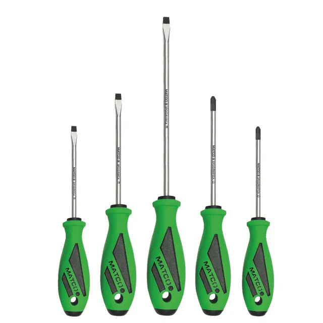 5 PIECE TOP TORQUE II™ SCREWDRIVER SET - GREEN