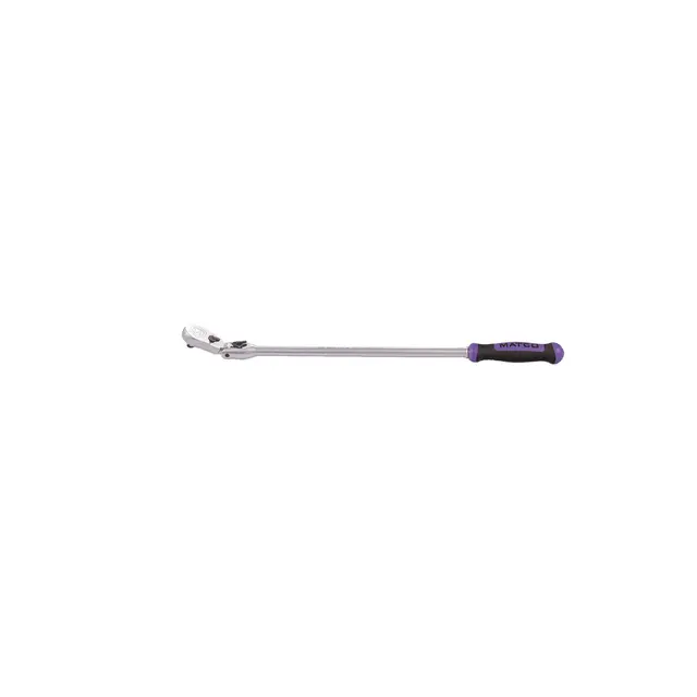 1/4" DRIVE 13-3/4" EIGHTY8 TOOTH LOCKING FLEX RATCHET WITH ERGO HANDLE - PURPLE