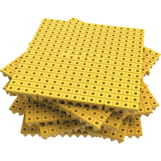 YELLOW MODULAR 6" X 6" ORGANIZATION BOARD 16 PIECE