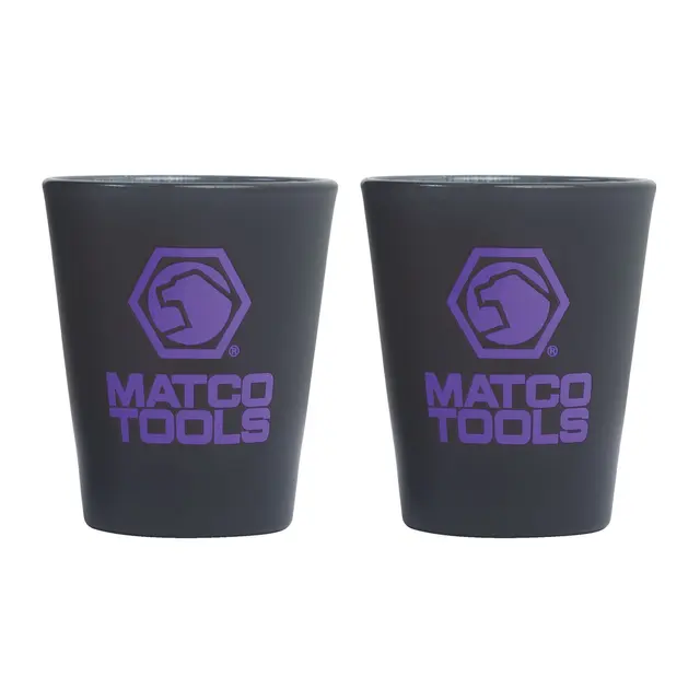 SHOT GLASS SET, PURPLE LOGO
