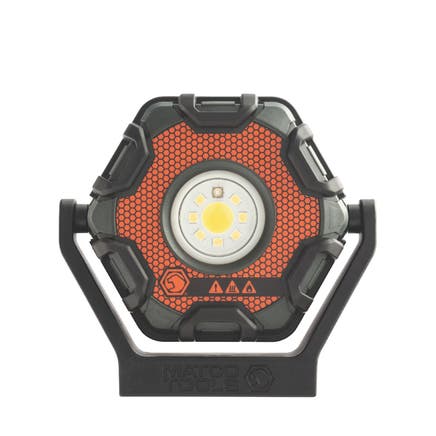 1,000 LUMENS MINI HANDHELD RECHARGEABLE FLOODLIGHT - ORANGE