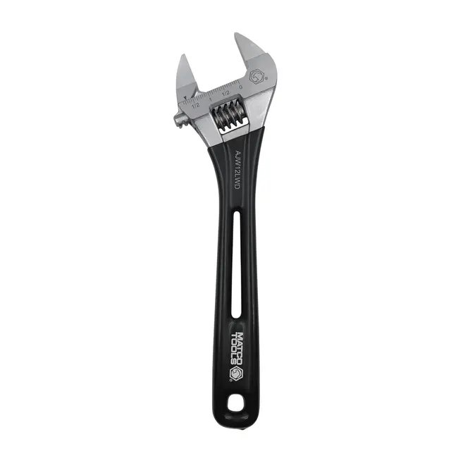 THIN ERGONOMIC LIGHT WEIGHT ADJUSTABLE WRENCH - 12"