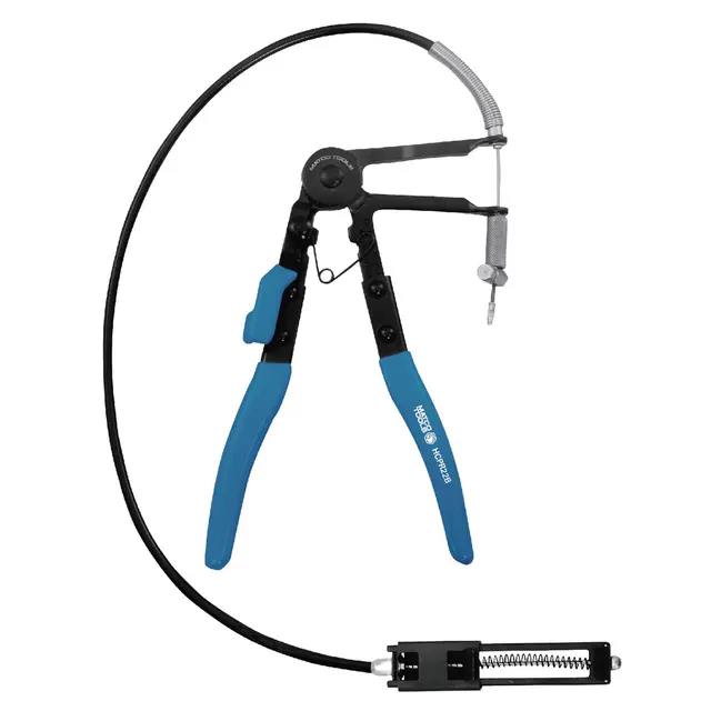 DUAL JAW RATCHETING HOSE CLAMP PLIERS - BLUE