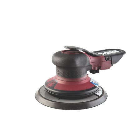 3/16" RANDOM ORBITAL PNEUMATIC LOW NOISE 6" PALM SANDER - BURGUNDY