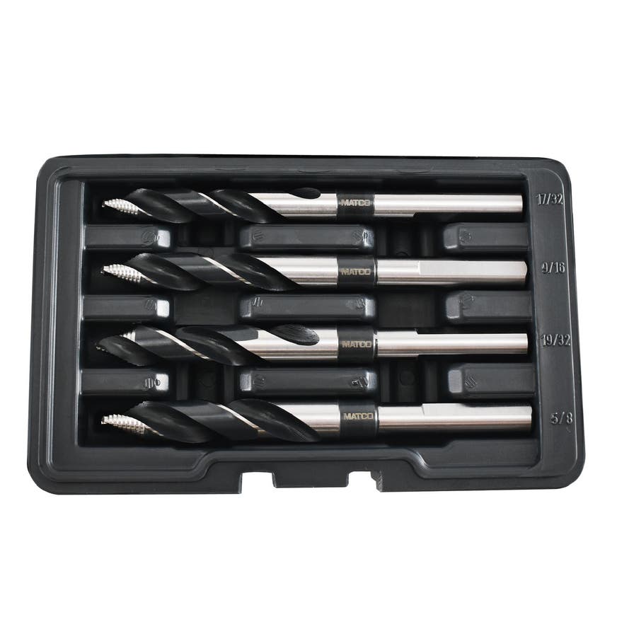 LARGE HYPERSTEP HIGHSPEED DRILL BIT SET, 4 PIECE DB4HSL Matco Tools