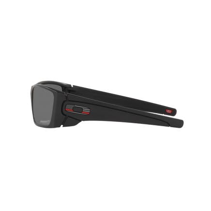 OAKLEY® SI FUEL CELL MATTE BLACK THIN RED LINE WITH PRIZM™ BLACK POLARIZED LENSES