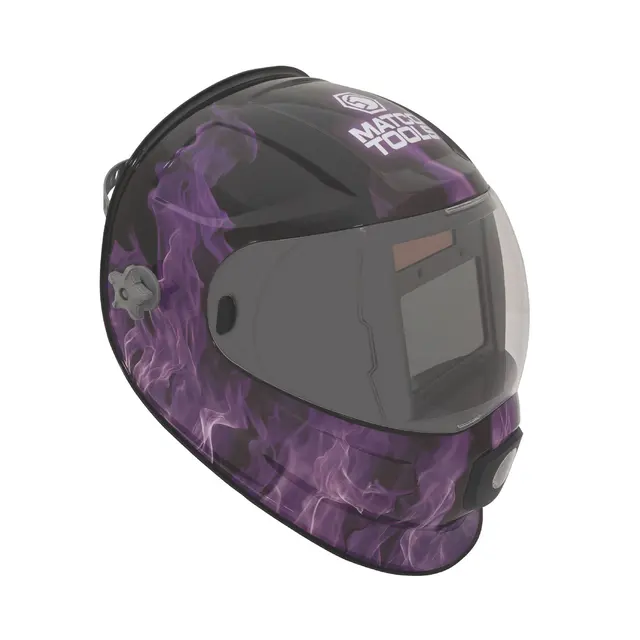 900V LIGHT SERIES WELDING HELMET - PURPLE FLAME
