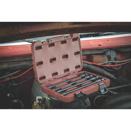 4 PIECE 3/8" DRIVE METRIC 6 POINT ADV IMPACT LONG UNIVERSAL EXTENSION SET