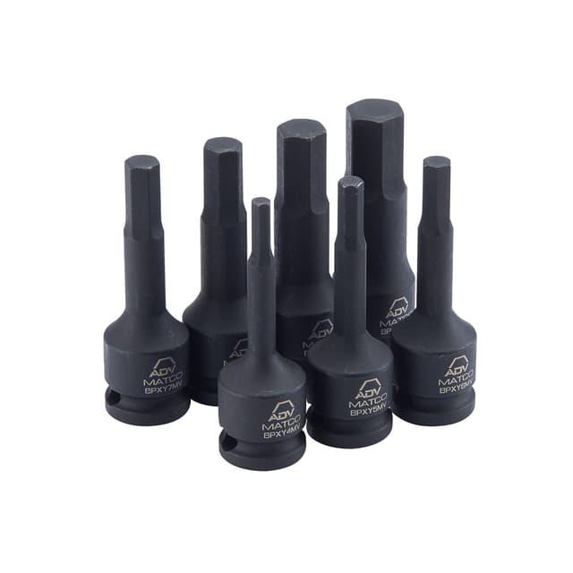 3/8" DRIVE ADV 7 PIECE METRIC ADV HEX BIT SOCKET SET
