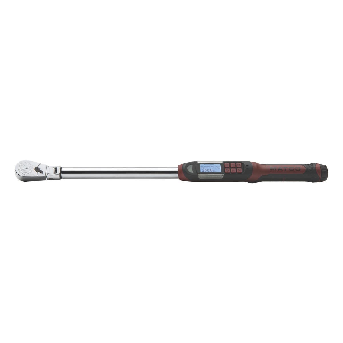 1/2" DRIVE FLEX HEAD 25250 FT. LBS. ELECTRONIC TORQUE WRENCH WITH
