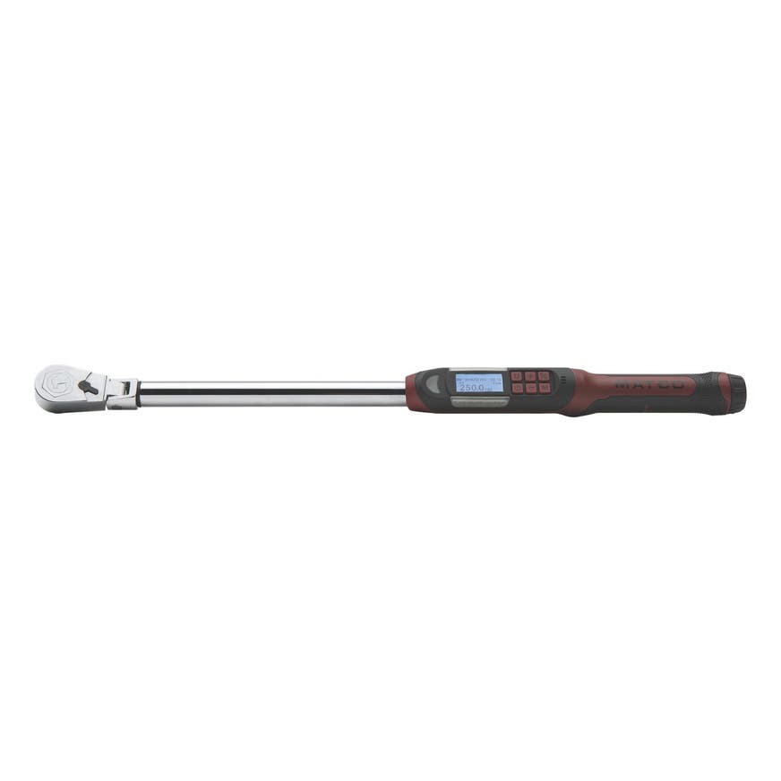 1/2" DRIVE FLEX HEAD 25250 FT. LBS. ELECTRONIC TORQUE WRENCH WITH