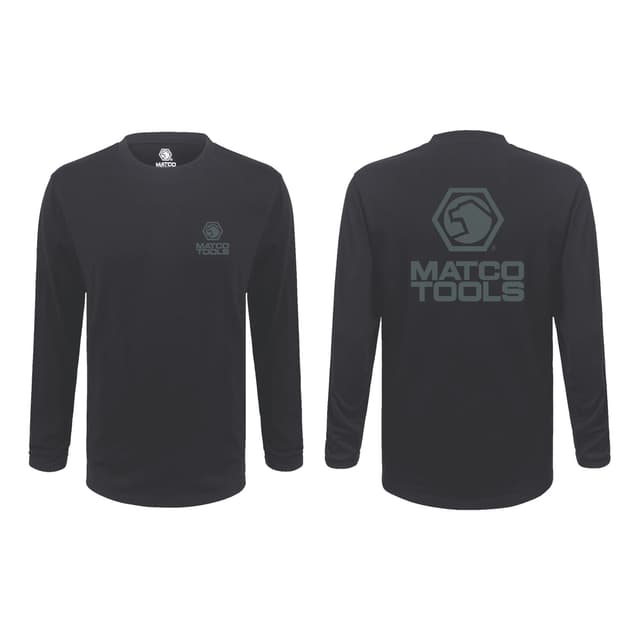 LONG SLEEVE SHADOW GRAY TEE - L