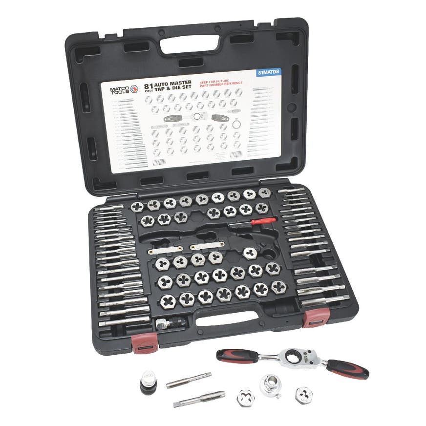 81 PIECE AUTO MASTER TAP & DIE SET 81MATDS Matco Tools