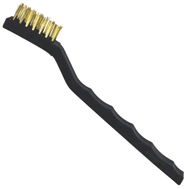 PLASTIC HANDLED BRASS BRUSH