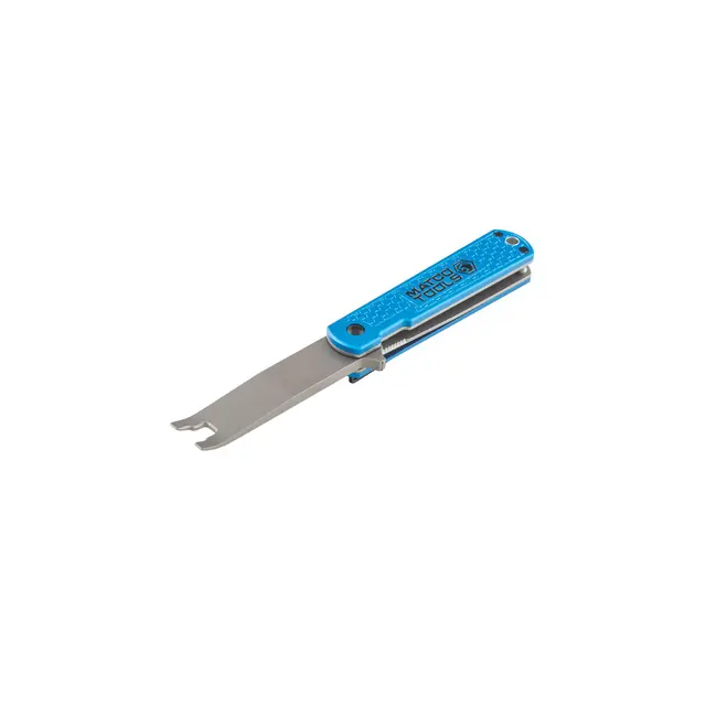 EVERYDAY CARRY FOLDING CLIP LIFTER WITH ALUMINUM HANDLE - BLUE