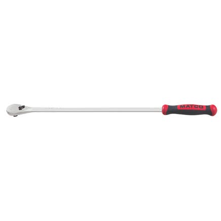 3/8" DRIVE 18-3/4" EIGHTY8 TOOTH FIXED RATCHET WITH ERGO HANDLE - RED